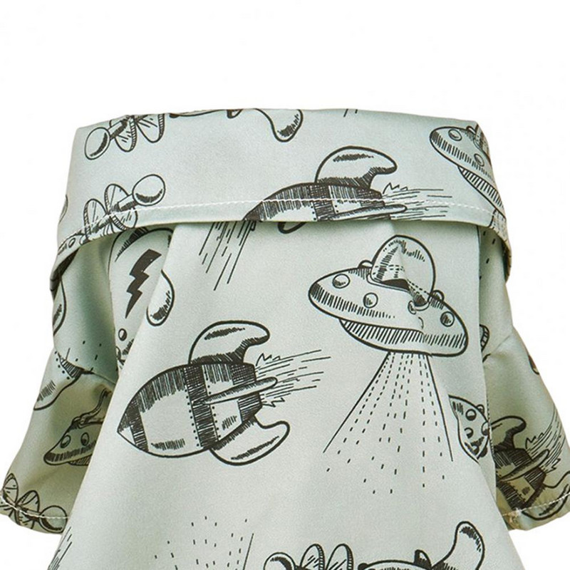 Suvine koerte reväär, kaelus, nööpsulgur, lühikeste varrukatega vabaajarõivastega, trükitud kassi T-särk Šnautseri koerasärk Lemmikloomade riided