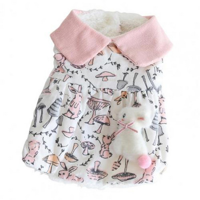 Nahasõbralik Hoiab soojas koeramantel kostüüm läbipaistva trükiga lemmikloomariided hingav pleekimiskindel pehmus koera jope