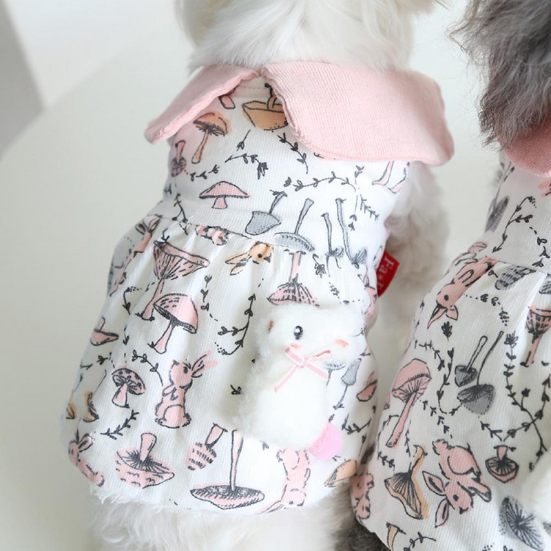 Nahasõbralik Hoiab soojas koeramantel kostüüm läbipaistva trükiga lemmikloomariided hingav pleekimiskindel pehmus koera jope