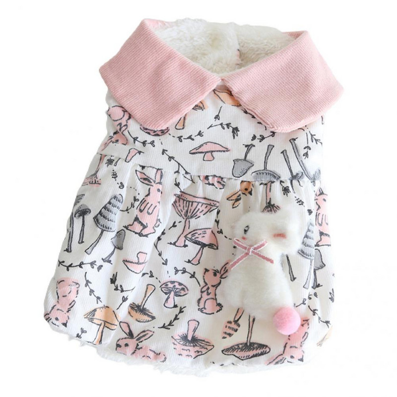 Nahasõbralik Hoiab soojas koeramantel kostüüm läbipaistva trükiga lemmikloomariided hingav pleekimiskindel pehmus koera jope