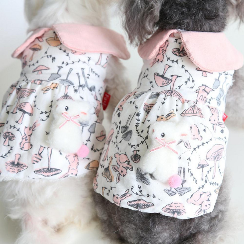 Nahasõbralik Hoiab soojas koeramantel kostüüm läbipaistva trükiga lemmikloomariided hingav pleekimiskindel pehmus koera jope