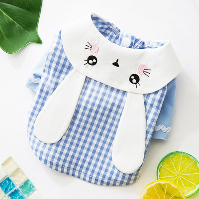 Ρούχα για σκύλους για μικρά σκυλιά Ανοιξιάτικο και Καλοκαίρι πουκάμισο για κουτάβι κουνέλι Χαριτωμένο καρτούν Ρούχα με δύο πόδια για γάτα Λεπτά ρούχα για κατοικίδια για σκύλους