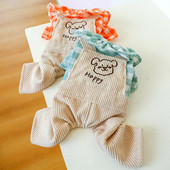 Kombinezonas naminiams šunims Rudens žiema šunų drabužiai kelnės Mieli šuniukų drabužiai Pamario pudelio šnaucerio bichono takso apranga