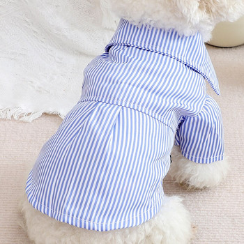 Ρούχα για σκύλους Καλοκαιρινά λεπτά πουκάμισα Casual αναπνεύσιμα Teddy Bichon Pomeranian Puppies Small and Medium Dog καλοκαιρινά ρούχα