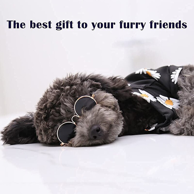 Cămașă pentru câini de talie mică, cu imprimeu cu flori Benepaw, confortabilă, respirabilă, elastică, ușoară, elastică, haine pentru cățeluși, lavabilă la mașină