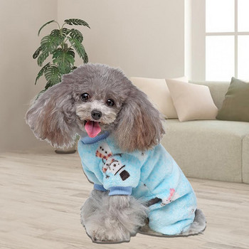 Декориране на красива коледна готина риза в стил кучешка котка облекло четирикрака риза за домашни любимци кръгла яка за открито