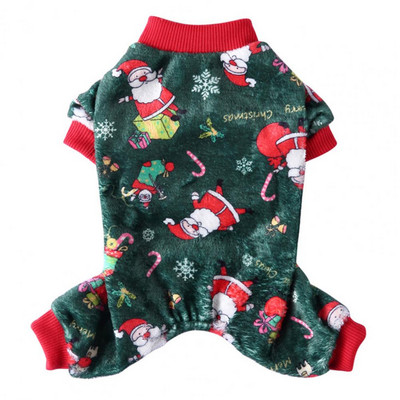 Zdobenie pekných vianočných štýlových tričiek pre psov a mačky, oblečenie pre štyroch domácich miláčikov, okrúhly golier na vonkajšie použitie