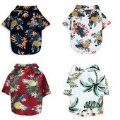 Cămăși pentru câini Haine Haine de vară pentru plajă Vestă pentru pisici Îmbrăcăminte pentru câini Tricou floral hawaian pentru câini mici și mari Chihuahua