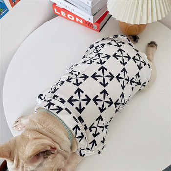 Ρούχα σκύλου καλοκαιρινές πιτζάμες προσομοίωσης λεπτού τμήματος Γαλλικό μπουλντόγκ Corgi Chenery Μαλτέζικο κατοικίδιο
