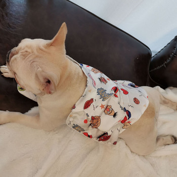 Дрехи за кучета летни тънки симулационни копринени пижами Френски булдог Corgi Chenery Maltese pet