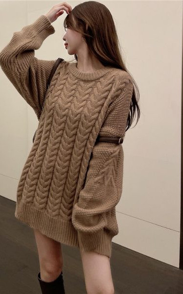 Γυναικείο πουλόβερ για εγκύους με οβάλ λαιμόκοψη