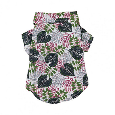 Îmbrăcă-te cu imprimeu moale în stil Hawaii pentru animale de companie, câine, pisică, tricou Decor pentru acasă