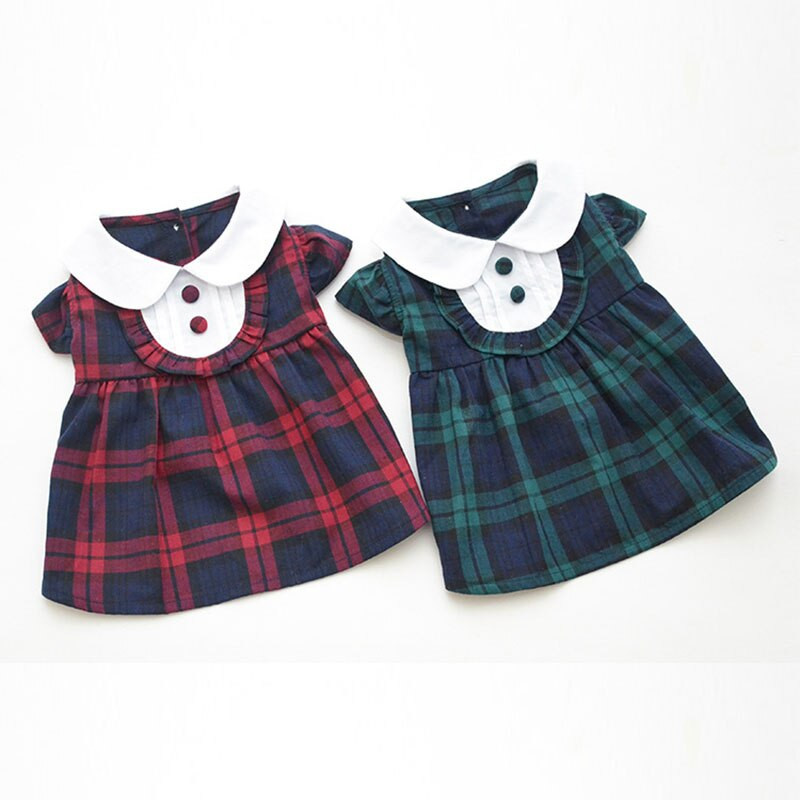 Suknelė šunims Vasariniai naminiai drabužiai kačių šuniukų suknelės Jorkšyro bichon pudelis Pomeranijos šunų drabužiai saulės kepurė, kostiumai