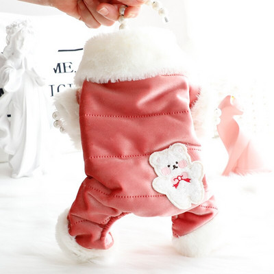Pseći kombinezon Kombinezoni Zimska odjeća za kućne ljubimce Hlače Puppy Kaput Hlače Yorkie Pomeranian Bichon Pudle Šnaucer Odjeća za pse Kostim
