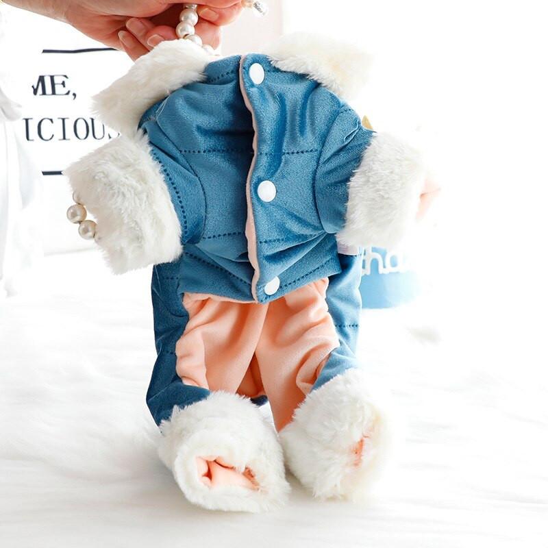 Pseći kombinezon Kombinezoni Zimska odjeća za kućne ljubimce Hlače Puppy Kaput Hlače Yorkie Pomeranian Bichon Pudle Šnaucer Odjeća za pse Kostim