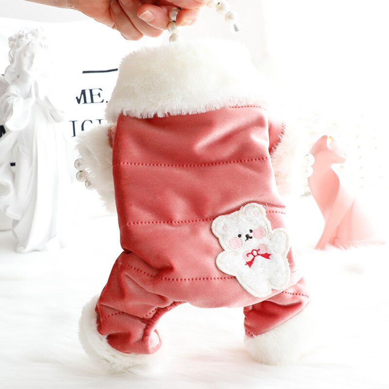 Pseći kombinezon Kombinezoni Zimska odjeća za kućne ljubimce Hlače Puppy Kaput Hlače Yorkie Pomeranian Bichon Pudle Šnaucer Odjeća za pse Kostim