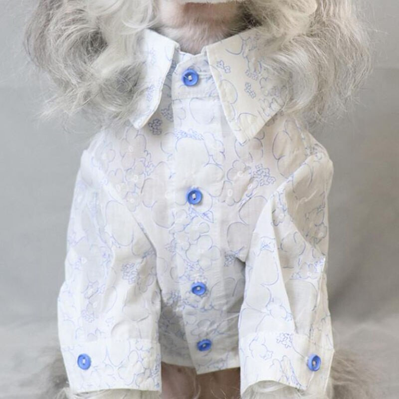 Ljetna tanka odjeća za pse Majica s cvijećem Cool i udobna mačka Štene Šnaucer Bišon Odjeća za male pse Odjeća