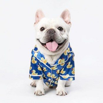 Χαριτωμένο μικρό πουκάμισο για σκύλους με μπλε πιτζάμες για σκύλους Πολυτελή ρούχα για σκύλους για κατοικίδια 2020 Super Soft for Chihuahua Yorkies Puppy Ρούχα