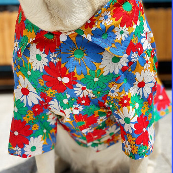 Дрехи за големи кучета Лятна тениска за големи кучета Corgi Samoyed Husky Labrador Golden Retriever Облекло за домашни любимци Продукти за кучета