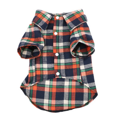 HILIFE Mekana odjeća za štene i mačiće, karirana majica za pse, majica za pse, mačke, pamučne majice kratkih rukava