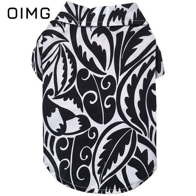 OIMG kevad uus lemmiklooma kardigan riided rev Puuvill trükitud kutsikasärk Shih Tzu Bichon šnautser Mitmevärviline väikeste koerte rõivas
