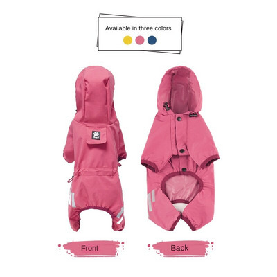 Îmbrăcăminte pentru câini de iarnă Jachetă impermeabilă de ploaie Manteau Chihuahua Pug Palton pentru câini mari Îmbrăcăminte dintr-o singură bucată Haine pentru câini de iarnă