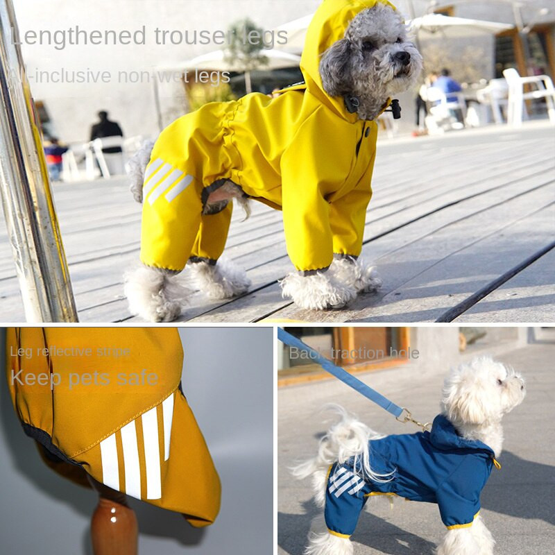 Îmbrăcăminte pentru câini de iarnă Jachetă impermeabilă de ploaie Manteau Chihuahua Pug Palton pentru câini mari Îmbrăcăminte dintr-o singură bucată Haine pentru câini de iarnă