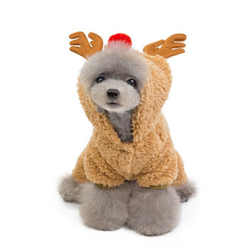 Коледни сладки костюми за кучета Суичъри Палта Дрехи за домашни любимци За кученце Палто за кучета Топла Drop Shipping S-2XL