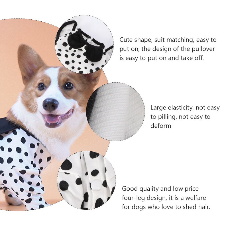 Ρούχα για κατοικίδια για σκύλους Πιτζάμες για κουτάβι Ολόσωμη φόρμα ένδυσης πουλόβερ γάτα στολή Χαριτωμένο κοστούμι Onesie Body Hoodies Jacket Μικρά παλτά