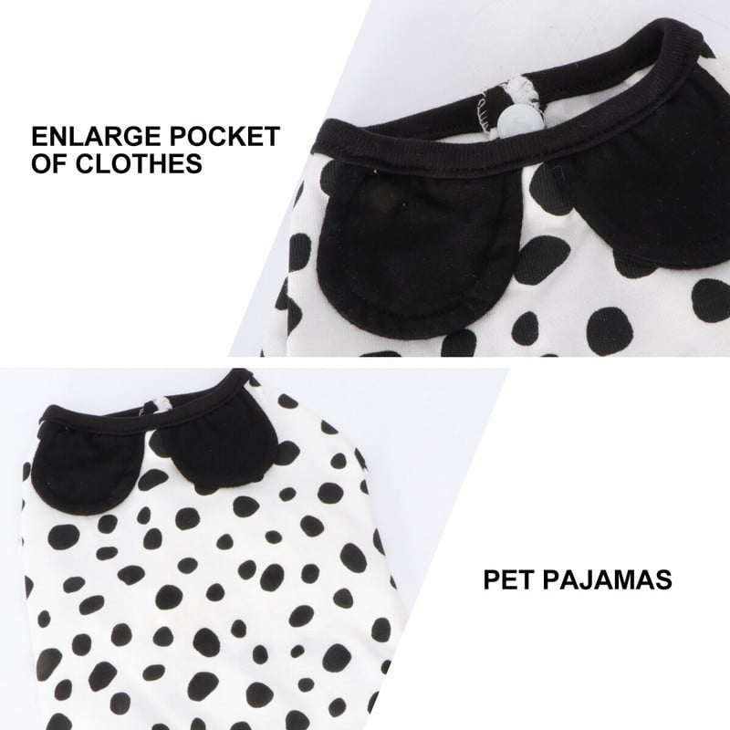 Ρούχα για κατοικίδια για σκύλους Πιτζάμες για κουτάβι Ολόσωμη φόρμα ένδυσης πουλόβερ γάτα στολή Χαριτωμένο κοστούμι Onesie Body Hoodies Jacket Μικρά παλτά