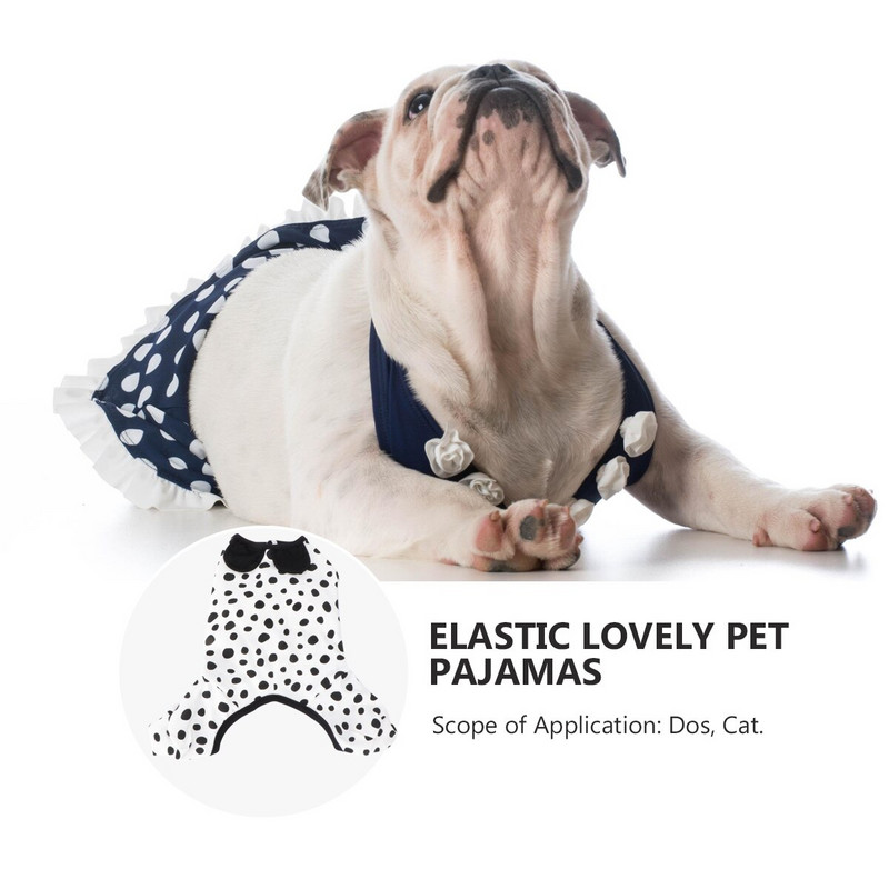 Ρούχα για κατοικίδια για σκύλους Πιτζάμες για κουτάβι Ολόσωμη φόρμα ένδυσης πουλόβερ γάτα στολή Χαριτωμένο κοστούμι Onesie Body Hoodies Jacket Μικρά παλτά