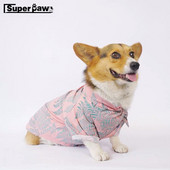 Μόδα Χαβάης Λουλούδι πουκάμισο για σκύλους Σκύλος Κουτάβι Γαλλικό μπουλντόγκ Καλοκαιρινό μπλουζάκι Ρούχα για κατοικίδια Ρούχα κατοικίδια πατημασιά Στολή GZC12