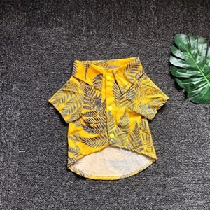 Μόδα Χαβάης Λουλούδι πουκάμισο για σκύλους Σκύλος Κουτάβι Γαλλικό μπουλντόγκ Καλοκαιρινό μπλουζάκι Ρούχα για κατοικίδια Ρούχα κατοικίδια πατημασιά Στολή GZC12