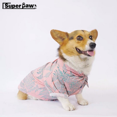 Cămașă hawaiană de modă cu flori pentru câini, cățeluș, buldog francez, tricou de vară, haine pentru animale de companie, îmbrăcăminte pentru animale de companie, costum GZC12