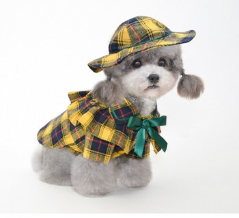 Χειμερινό πουκάμισο σκύλου με καπέλο σκύλου Καπάκι γάτα κουτάβι Μικρά ρούχα σκυλιών Yorkshire Pomeranian Poodle Bichon Ρούχα για κατοικίδια Dropship Παλτό για σκύλους