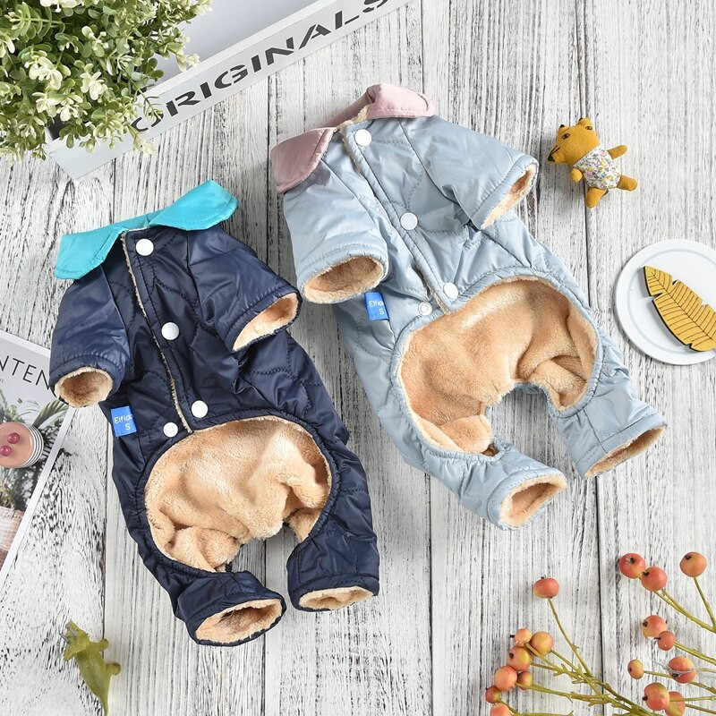 Vodootporna odjeća za pse Kombinezon Plava zimska pahuljica Snježno odijelo Topli kombinezon za kućne ljubimce S XXL Male životinje Chihuahua pudla Proizvod