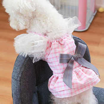 Ανθεκτικά ρούχα για κουτάβια που αναπνέουν χωρίς ξεθώριασμα Προμήθειες για κατοικίδια Princess Dog Puppy Ρούχα με παπιγιόν