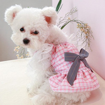Ανθεκτικά ρούχα για κουτάβια που αναπνέουν χωρίς ξεθώριασμα Προμήθειες για κατοικίδια Princess Dog Puppy Ρούχα με παπιγιόν