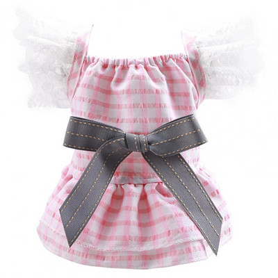 Vastupidavad kutsikate rõivad hingavad, pleekimata lemmikloomatarbed Printsessi koerte kutsikate riided kikilipsuga