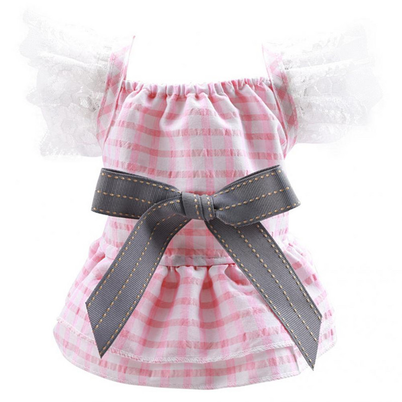 Vastupidavad kutsikate rõivad hingavad, pleekimata lemmikloomatarbed Printsessi koerte kutsikate riided kikilipsuga