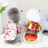 Φούτερ πουκάμισο σκύλου αναπνέει ευρεία εφαρμογή Πολυεστέρας Πολύχρωμα εμπριμέ αξεσουάρ κουταβιού για κατοικίδια