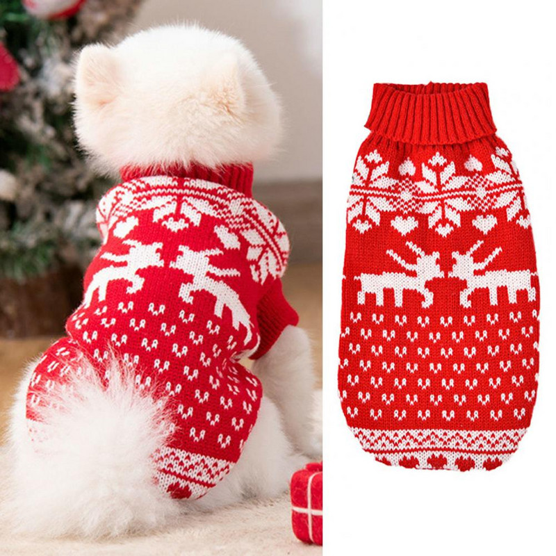 Keep Warm Turtleneck imprimeu desene animate cu două picioare pisică câine pulover pulover articole pentru animale de companie