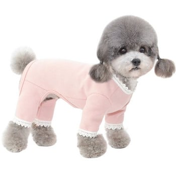 Пижама за малки кучета Гащеризон Пролет лято Облекло за кученца Спално облекло Йоркширски померан Пудел Бишон Шнауцер Облекло за кучета Палто