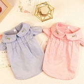 Νέο χαριτωμένο πουκάμισο για σκύλους για αναψυχή ρούχα μόδας Κοινωνικό περιστασιακό πουκάμισο για κατοικίδια, κοντομάνικο πουκάμισο για σκύλους