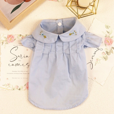 Νέο χαριτωμένο πουκάμισο για σκύλους για αναψυχή ρούχα μόδας Κοινωνικό περιστασιακό πουκάμισο για κατοικίδια, κοντομάνικο πουκάμισο για σκύλους