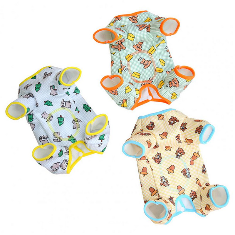 Oblečenie pre domáce zvieratá, krásne mäkké legíny proti pádu, oblečenie pre šteniatka pre plyšového psa, overal s kapucňou, kombinéza pre domáce zvieratá