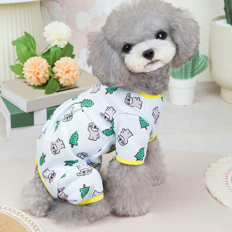 Oblečenie pre domáce zvieratá, krásne mäkké legíny proti pádu, oblečenie pre šteniatka pre plyšového psa, overal s kapucňou, kombinéza pre domáce zvieratá