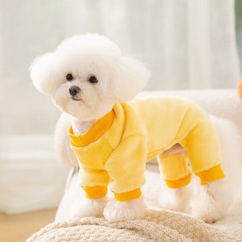 Fleece Ζεστά ρούχα για σκύλους χειμωνιάτικα μαλακά ρούχα για σκύλους Άνετη φόρμα για σκύλους για μικρό σκύλο Ρούχα γαλλικού μπουλντόγκ Ropa Perro