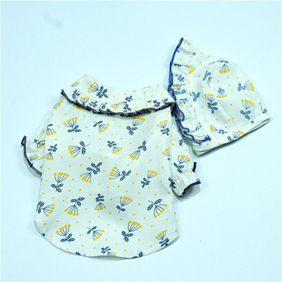 Suvine mütsiga kassi koerasärk kutsika väike koera kostüümid Yorkshire`i pommeri bichon puudli šnautser riided õues lemmikloomade riided