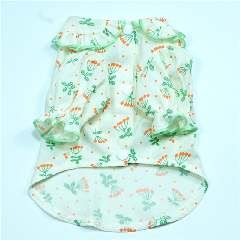 Suvine mütsiga kassi koerasärk kutsika väike koera kostüümid Yorkshire`i pommeri bichon puudli šnautser riided õues lemmikloomade riided